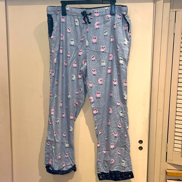 Munki Munki size XL grey Owl Jammie pants only - Picture 1 of 7
